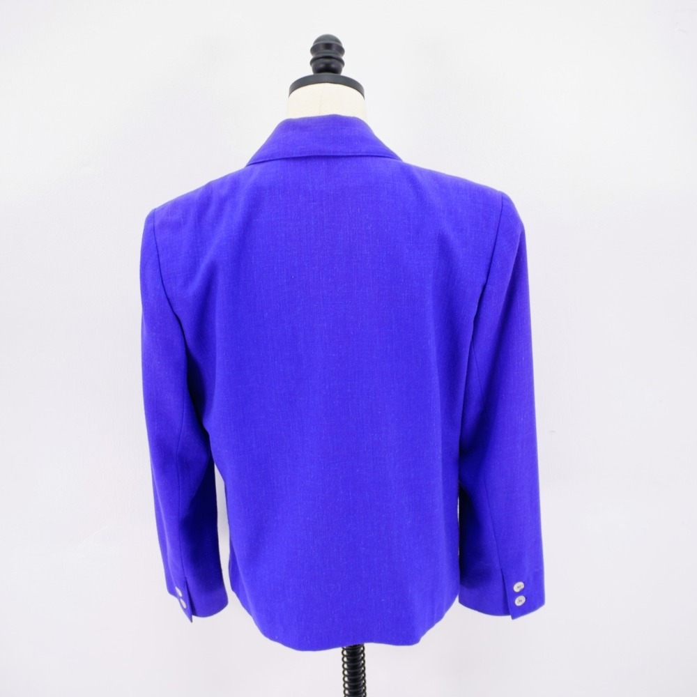 Patchington Purple‎ Polyester Linen Basketweave 2… - image 5